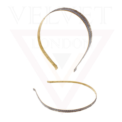 Casual Hair Band Headwear Metal Golden Head Hoop