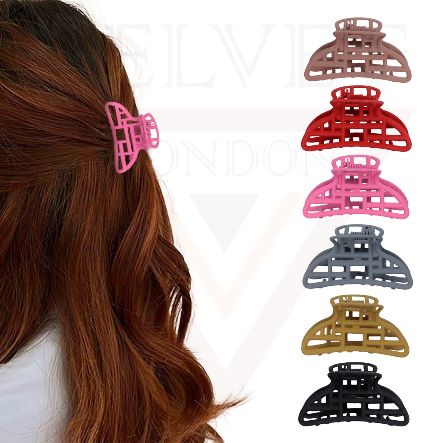 Hair Claw Frosted Clips Clutcher Barrette Jaw Clamp