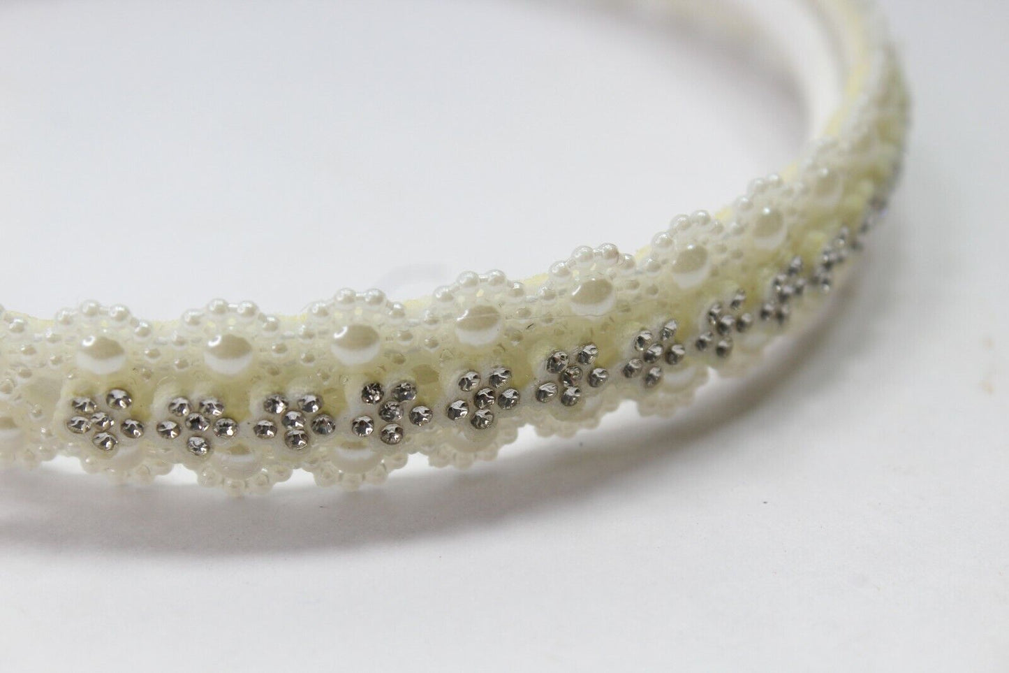 Glitter White Pearl Hair Bands Headbands Hair Hoop