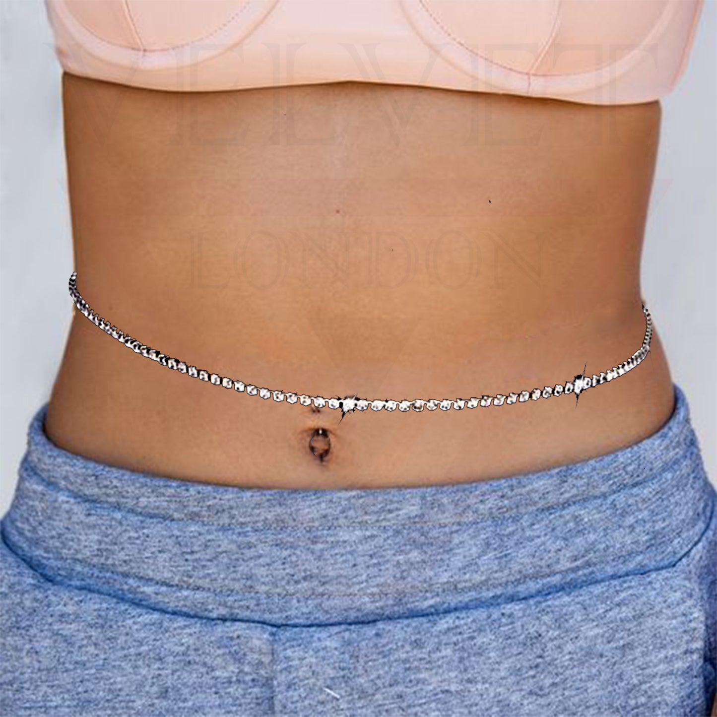 Crystal Waist Belly Chain Body Chains Jewellery Nightclub Waist