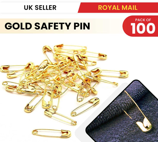 100Pcs Safety Pins Needles Sewing Craft Multipurpose 4CM