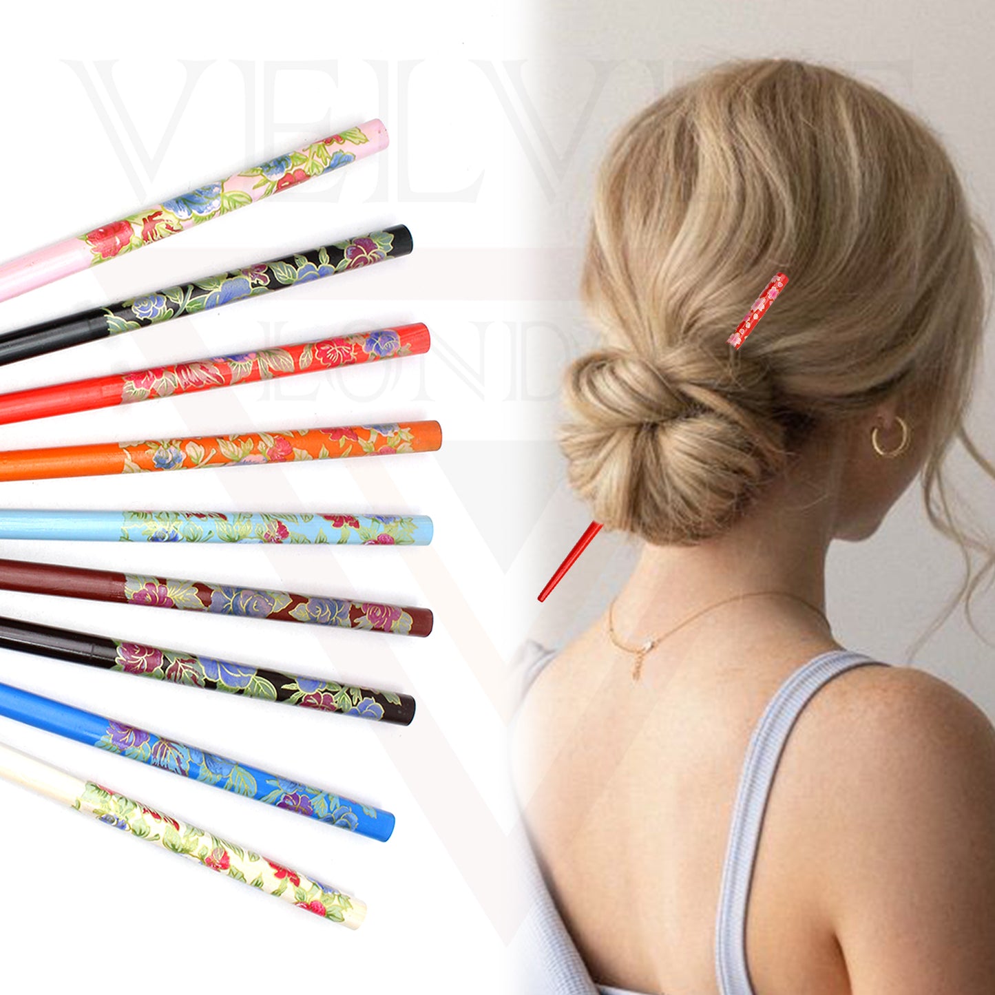 Hair Stick Bun Holder Style Chopsticks Accessories Designed Chopstick 3pcs