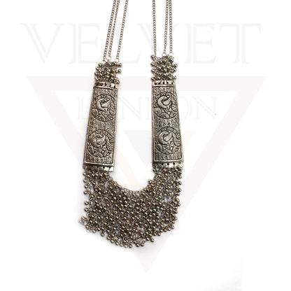 Oxidized Necklace Antique Traditional Long Jewellery