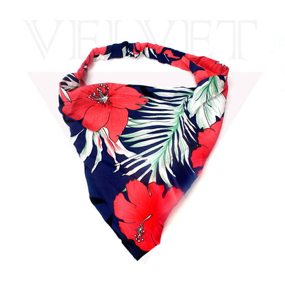 Head Kerchief Hair Scarf Hair Band Floral Headbands