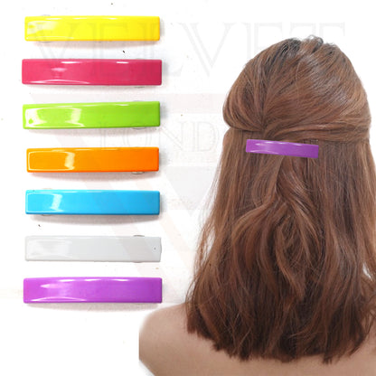 Hair Clips Skinny Rectangular Barrettes Clips Hair Pins