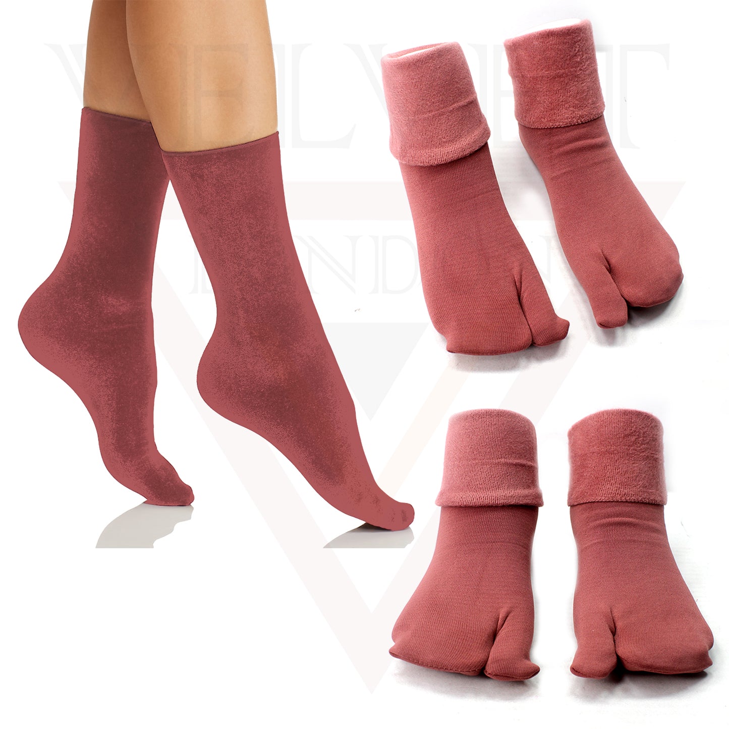 Berry Warm Velvet Soft Socks Winter Thick Snow Thermal Socks