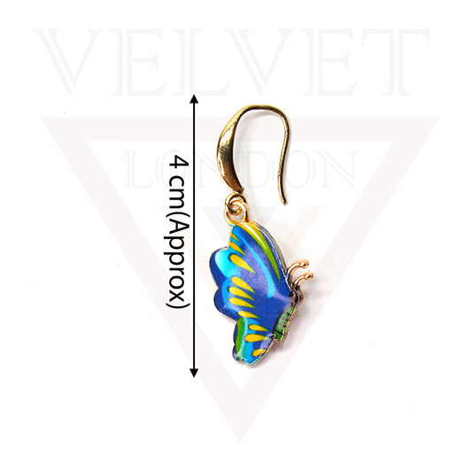 Drop Dangle Floral Butterfly Earrings Beachware
