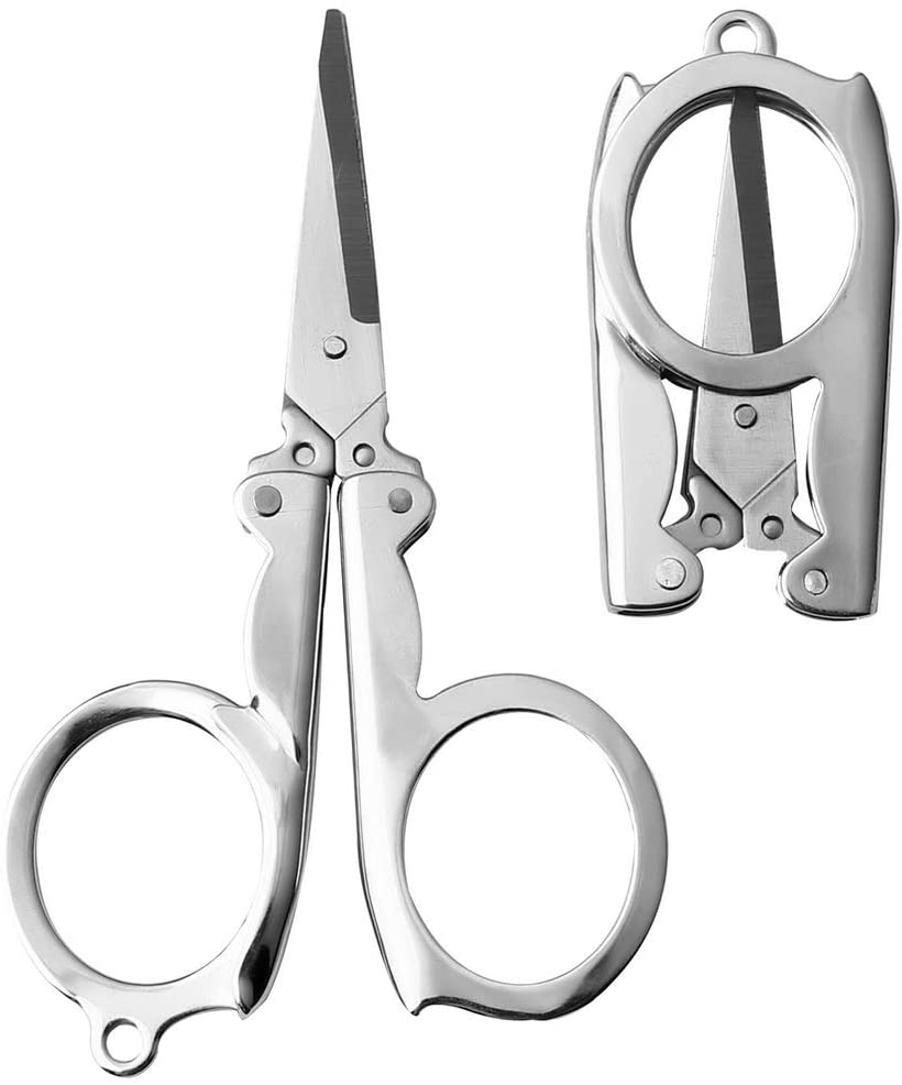 Folding Scissors Foldable Portable Metal Travel Scissors