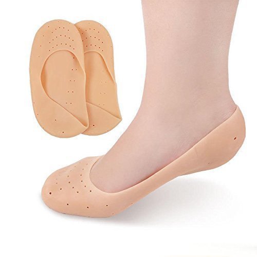 Anti Crack Silicone Gel Foot Protector Full Socks Smiling Foot