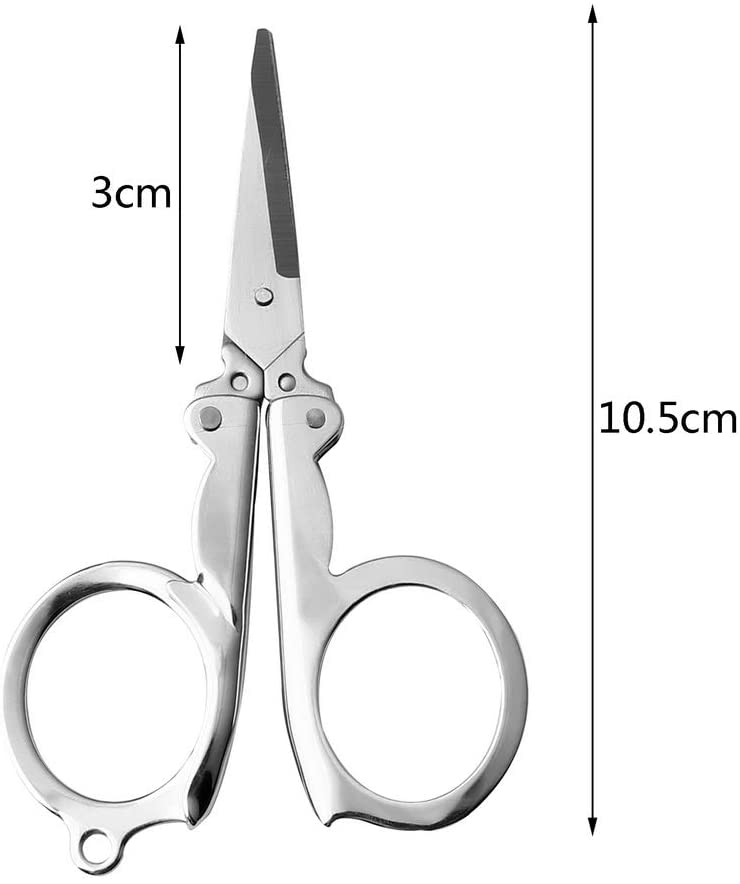 Folding Scissors Foldable Portable Metal Travel Scissors