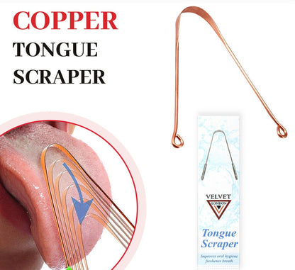 Copper Tongue Cleaner Ayurvedic Scraper Oral Dental