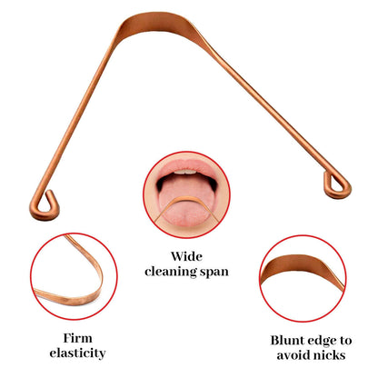 Copper Tongue Cleaner Ayurvedic Scraper Oral Dental