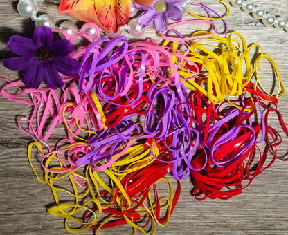 200x Baby Rubber Band Hair Elastic Pony Bands