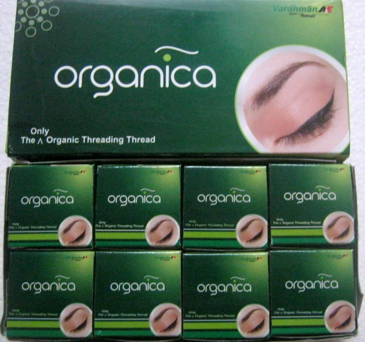 6x Organica Antiseptic Eyebrow Threading Thread Cotton Facial Hair Remover Salon