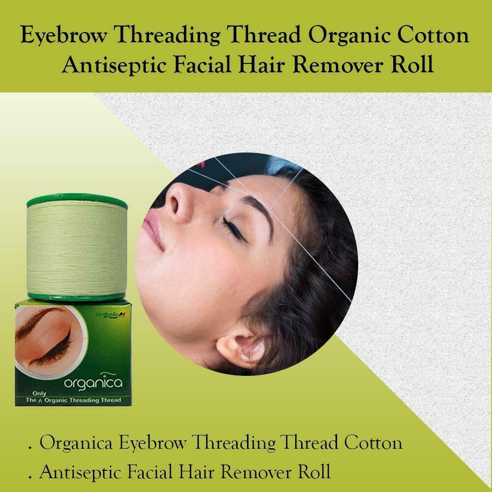 6x Organica Antiseptic Eyebrow Threading Thread Cotton Facial Hair Remover Salon