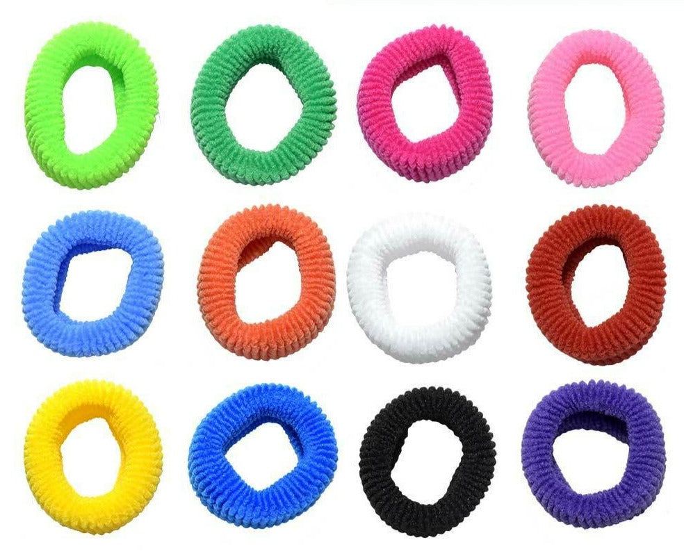 12x Hair Tie Elastic Bands Bobbles Rubber Strong
