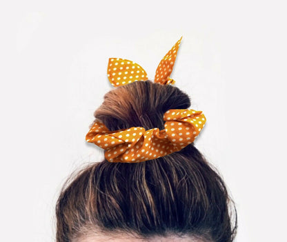 Dotted Hair Band Ring Rope Bow Scrunchies Ponytail Holder
