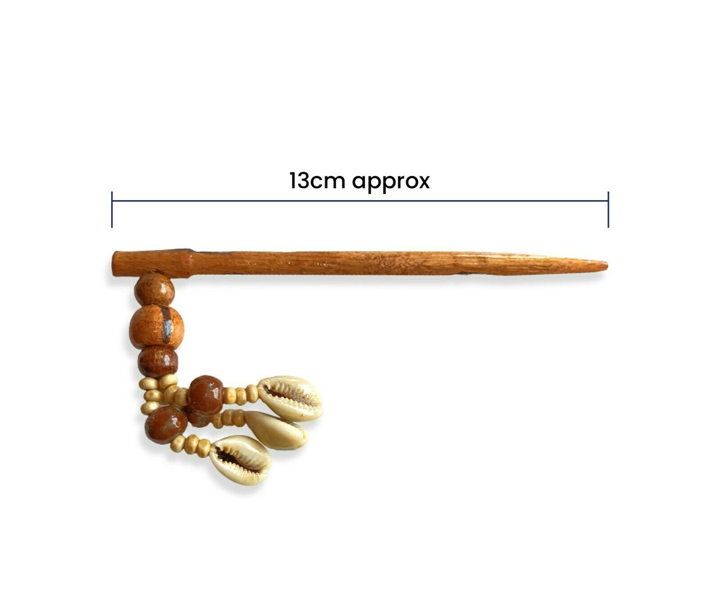 Wood Bun Holder Stick Assorted Beads Hair Sticks