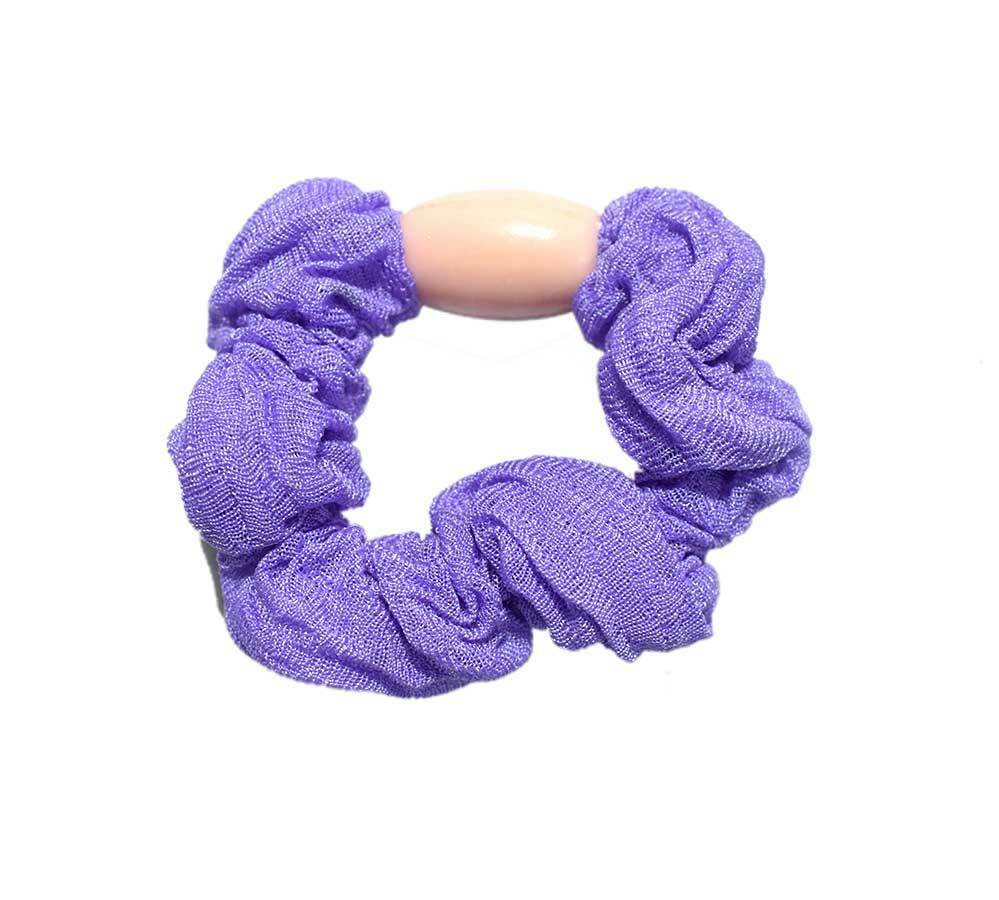 6Pcs Scrunchies Pony Tie Hair Beaded Bobble Bands