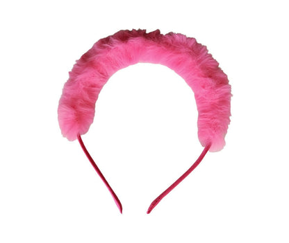 Pom Pom Furry Headband Hair Band Hoop Clip