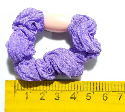 6Pcs Scrunchies Pony Tie Hair Beaded Bobble Bands