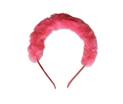 Pom Pom Furry Headband Hair Band Hoop Clip