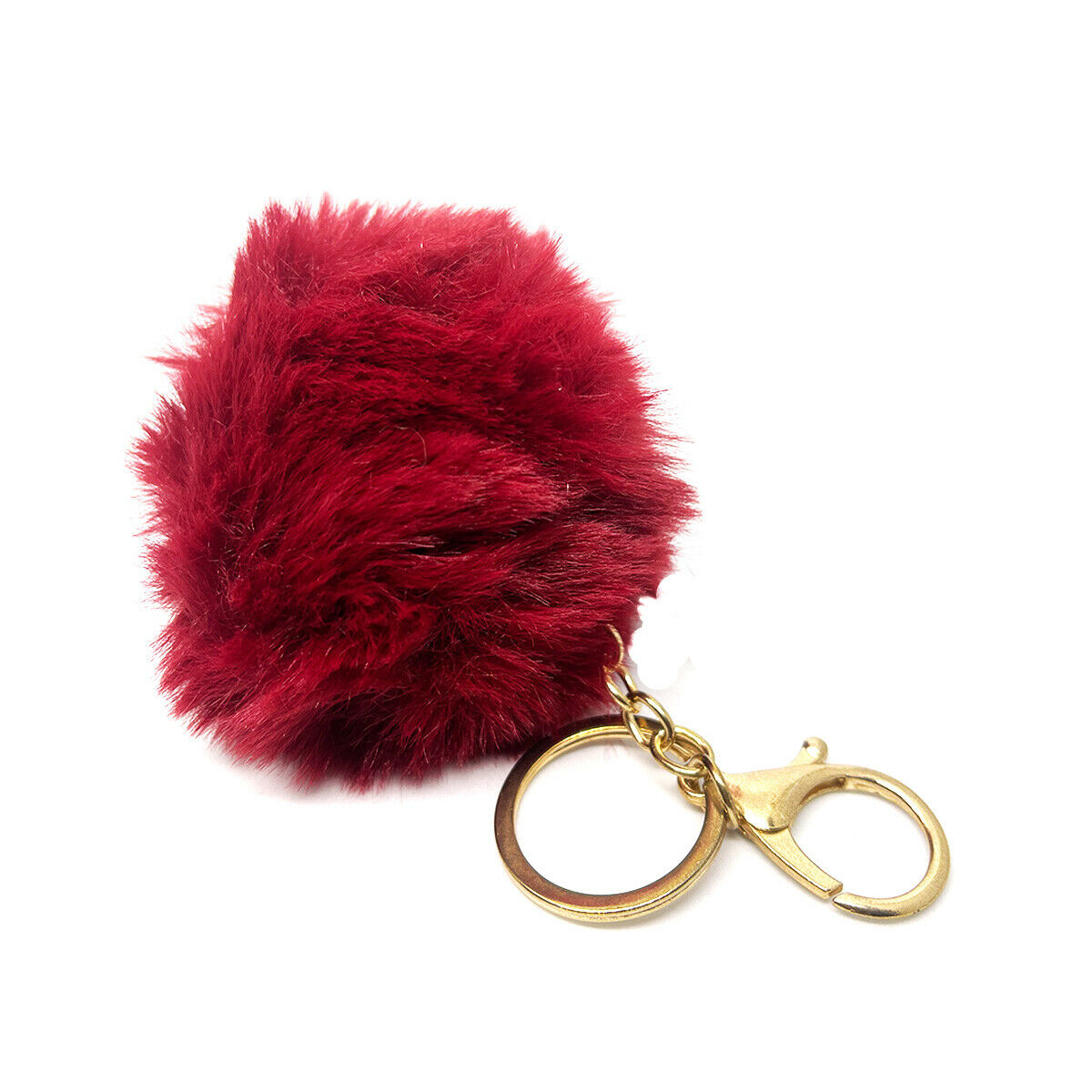 Soft Fur Ball Pom Pom Keychain Handbag Keyring