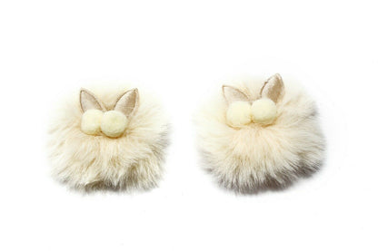 Baby Hair Clip Soft Fur Ball Headwear Slide Snap Pin