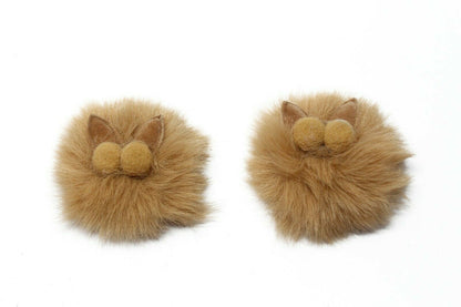 Baby Hair Clip Soft Fur Ball Headwear Slide Snap Pin