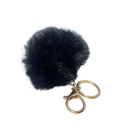 Soft Fur Ball Pom Pom Keychain Handbag Keyring