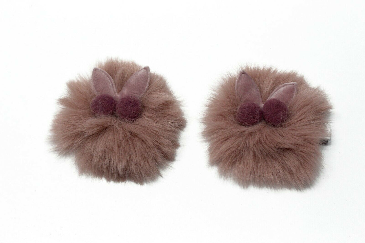 Baby Hair Clip Soft Fur Ball Headwear Slide Snap Pin