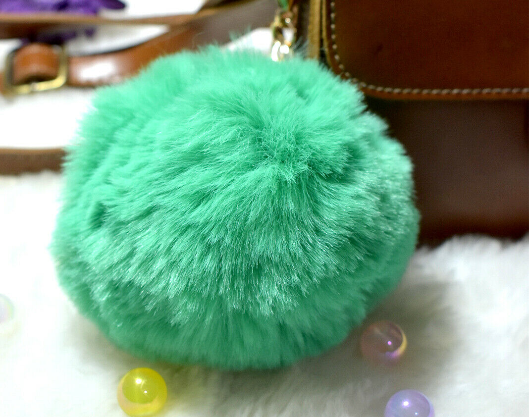 Soft Fur Ball Pom Pom Keychain Handbag Keyring