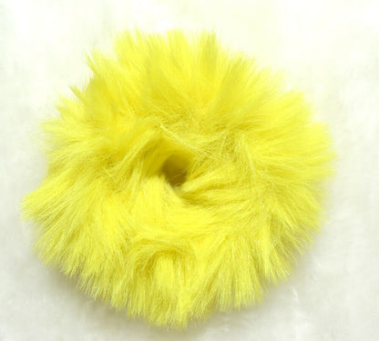 2x Hair Scrunchies Fur Hair Tie Hair Band Bobbles