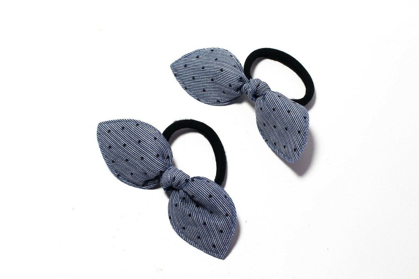 2x Bow-knot Rubber Band Ear Hair Rope Elastic Scrunchie