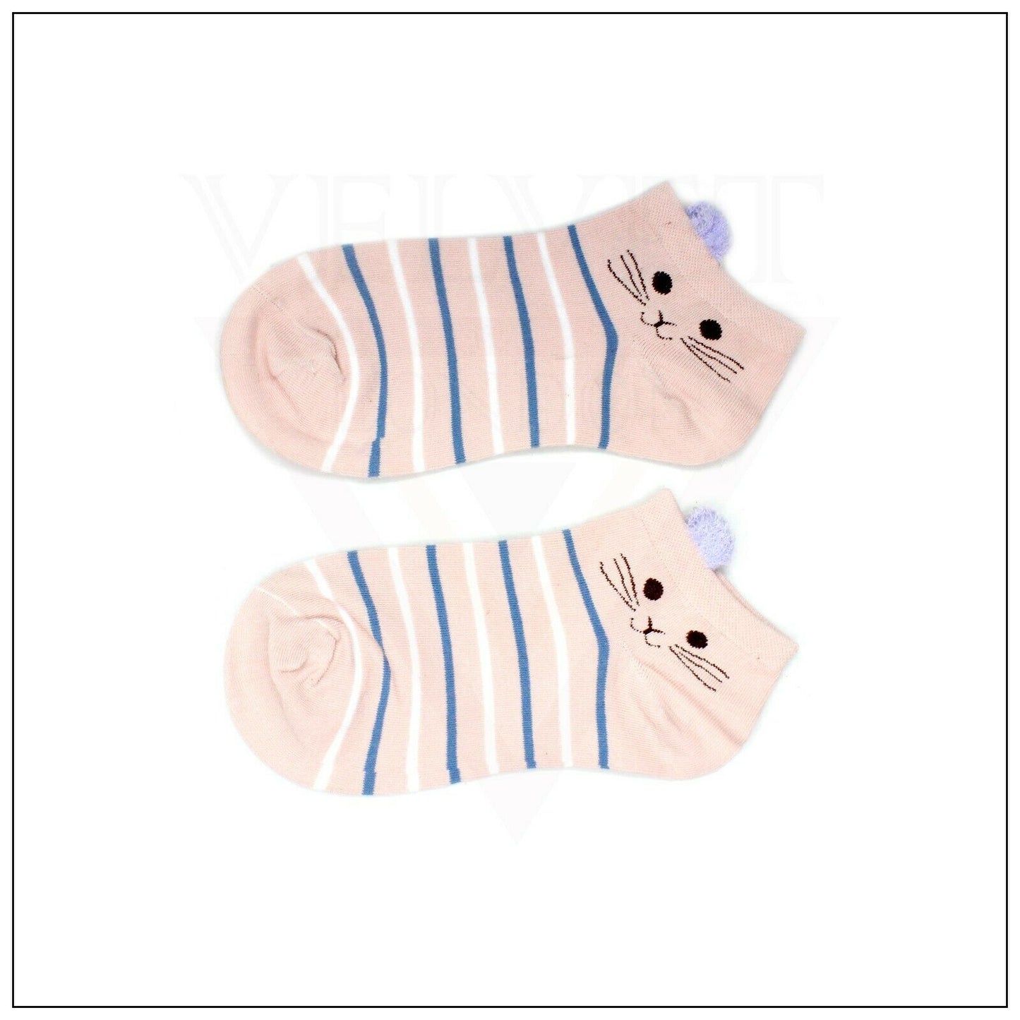 Funky Cotton Funny Animal Crew Socks Rabbit Ear Socks