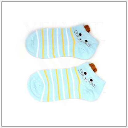 Funky Cotton Funny Animal Crew Socks Rabbit Ear Socks