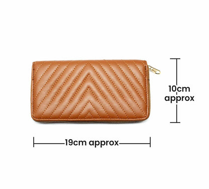 Luxury PU Lather Purse Handbags Zipper Wallet Clutch Bag