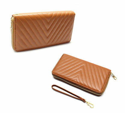 Luxury PU Lather Purse Handbags Zipper Wallet Clutch Bag