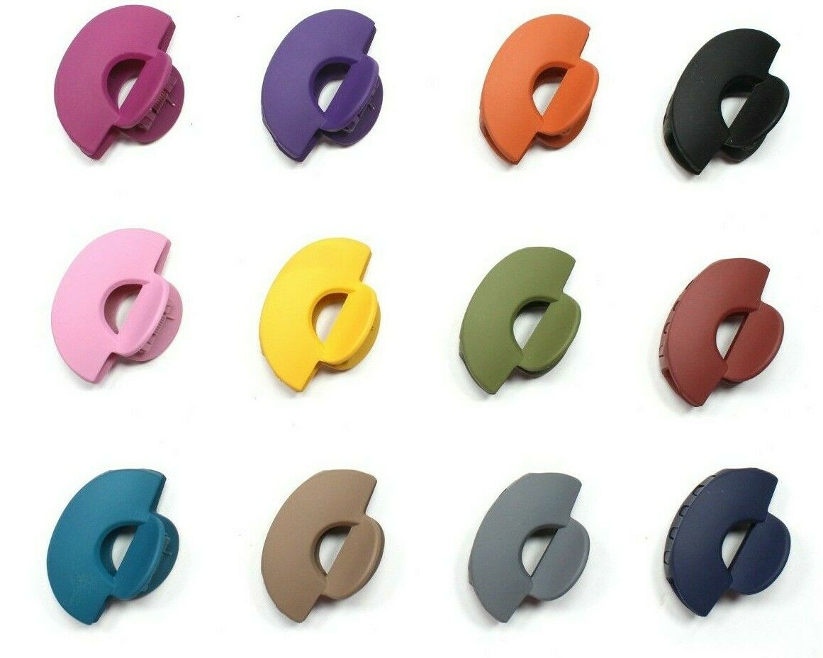 Half Round Clutchers Hair Claw Clamps Clip Barrettes