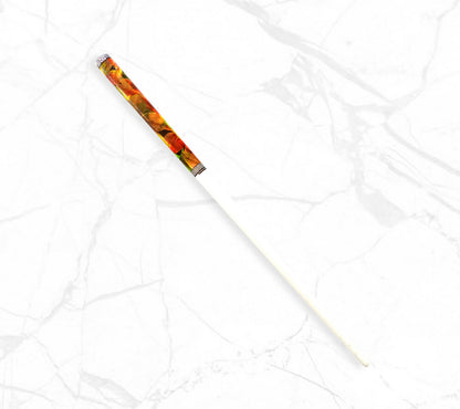 White Wood Stick New Japanese Chopsticks Unique Bun Holder