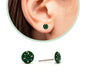 Flower Round Ear Stud Earring Surgical Steel Studs