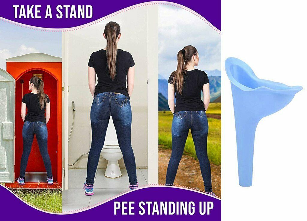 Stand And Pee Reusable Portable Silicon Urinal Funnel Cup