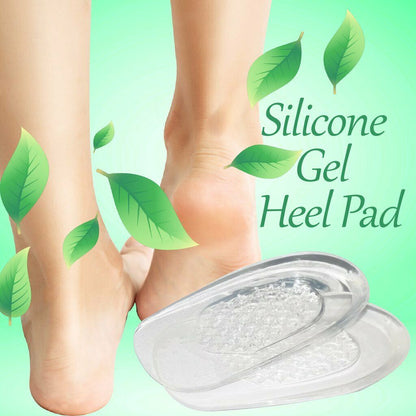 Silicone Gel Heel Pad Protector Insole Cups for Heel & Shock