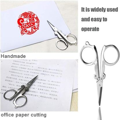 Folding Scissors Foldable Portable Metal Travel Scissors