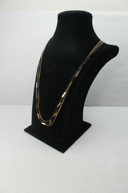 Long Multilayer Chain Necklace