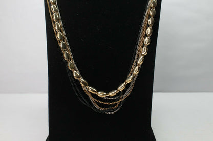 Long Multilayer Chain Necklace