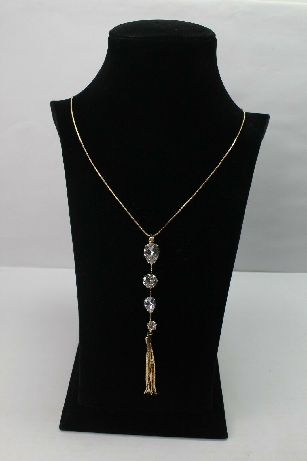 Long Chain Necklace Dangles Geometric Pendant Necklace