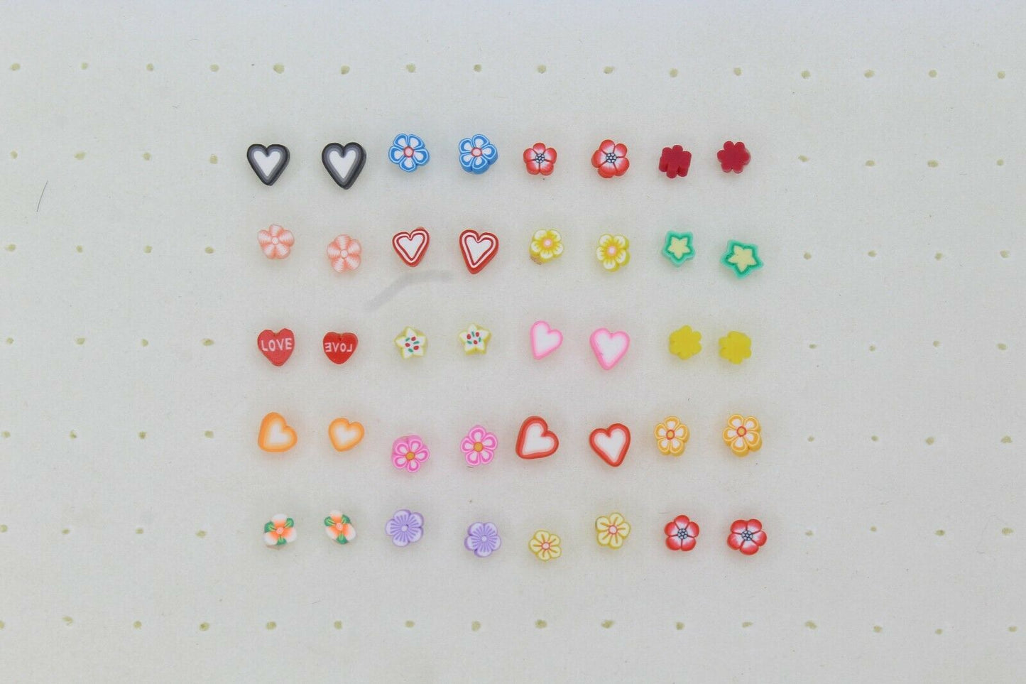 Stud Earrings Mixed Color Soft Cute Earrings