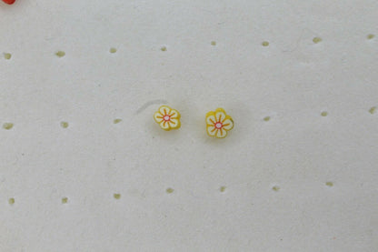 Stud Earrings Mixed Color Soft Cute Earrings