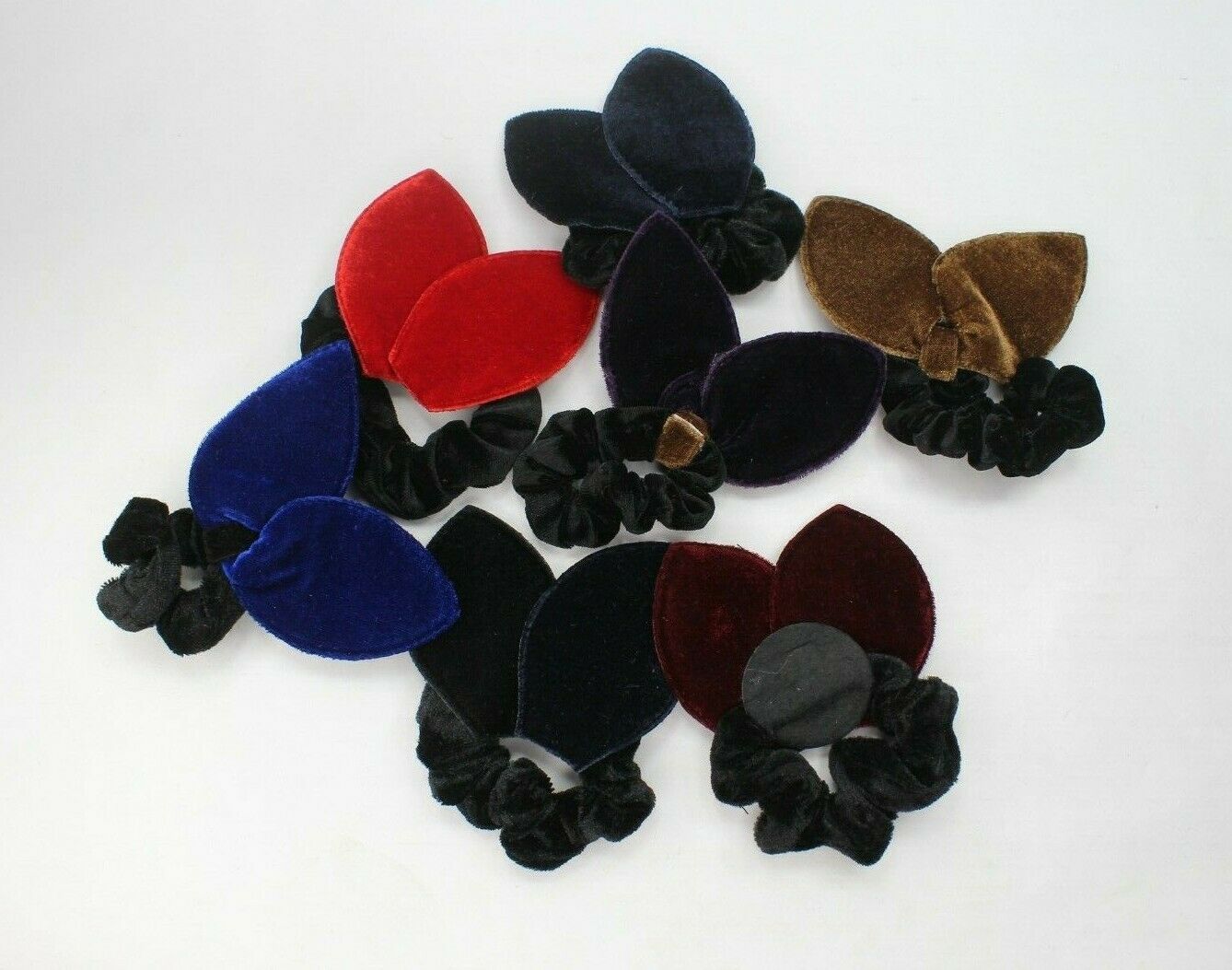 Rabbit Ear Hair Band Black Velvet Rubber Band Scrunchies